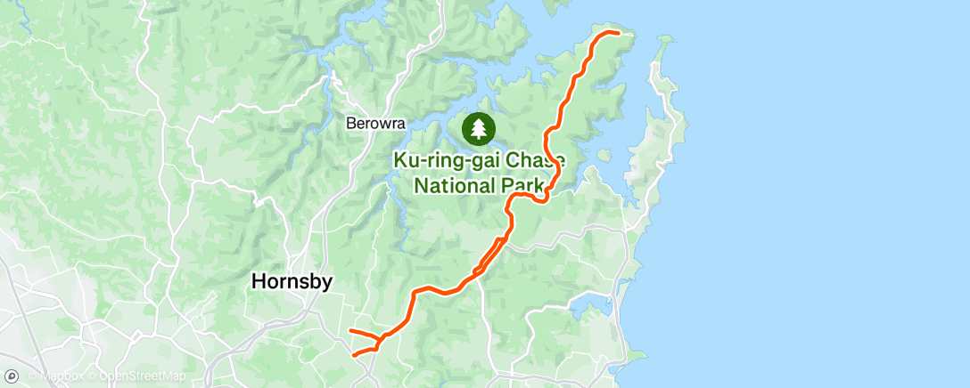 Mapa de la actividad (Cycling)