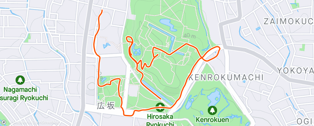 Map of the activity, Sightseeing rundt om Kanazawa slottet og Kenrokuen haven 🤟🏼