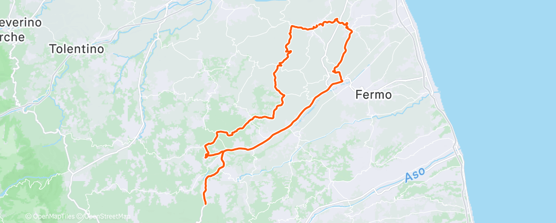 Map of the activity, Distanzona natalizia