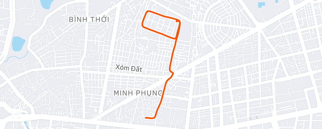 Map of the activity, Morning Walk