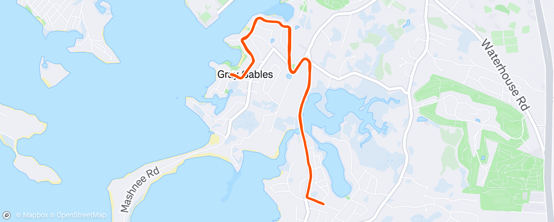 Map of the activity, Morning Run