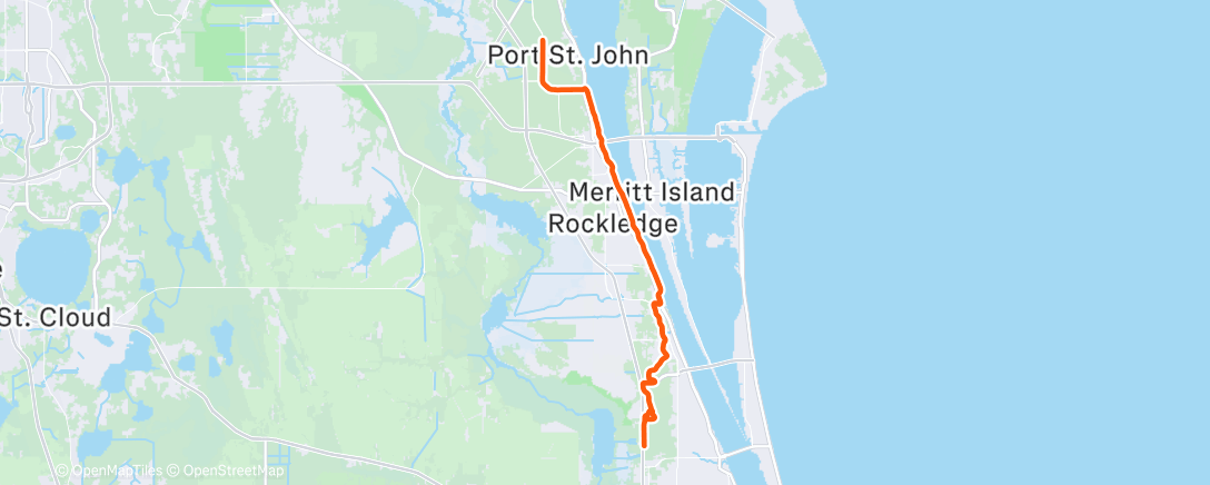 Map of the activity, Morning Ride