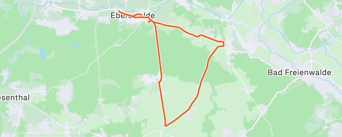 Map of the activity, Morgenausfahrt