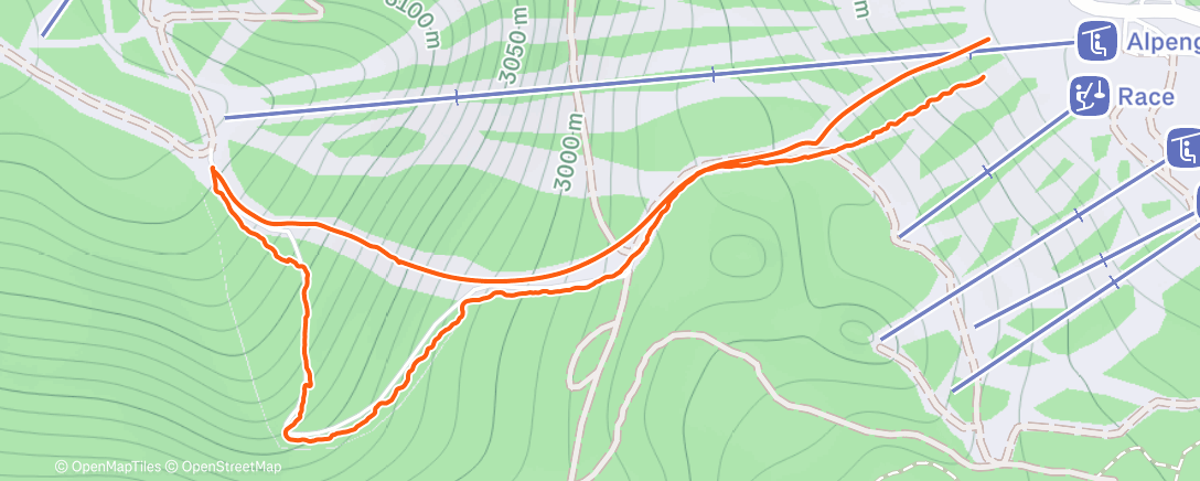Karte der Aktivität „SKIING”
