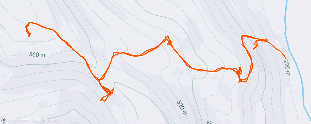 Map of the activity, Morning Hike
