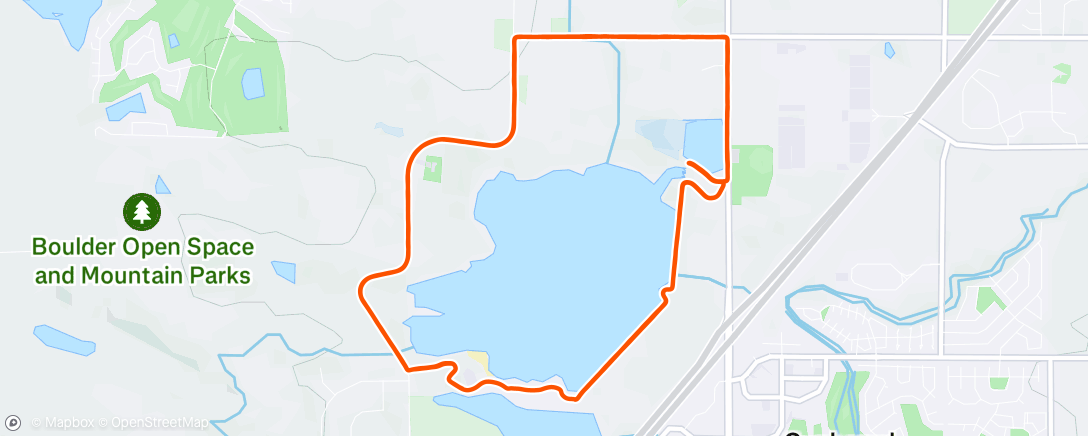 Map of the activity, Lunch Run