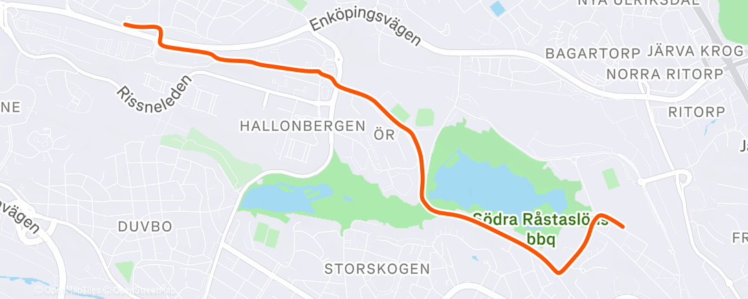 Map of the activity, Afternoon E-Bike Ride