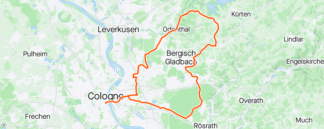 Mapa de la actividad (Rund um Köln 2024)