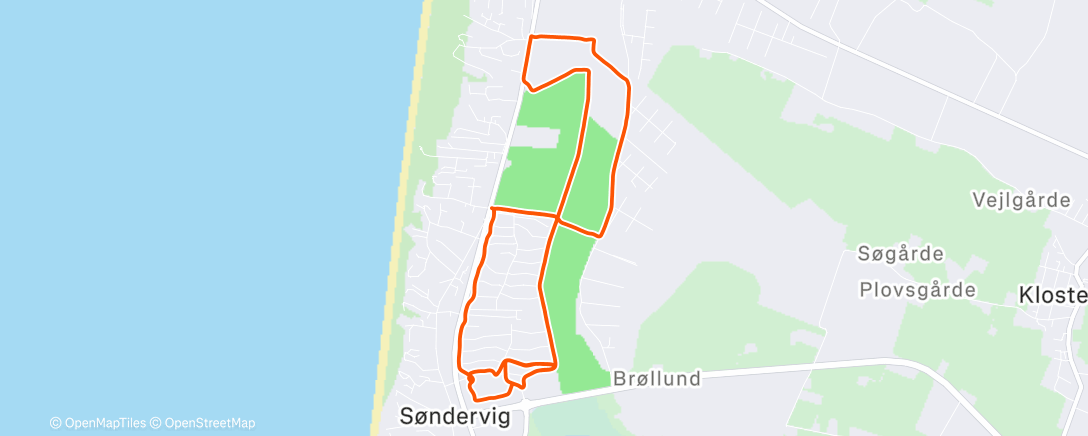 Карта физической активности (Night Run)