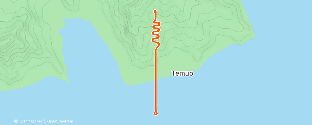 Map of the activity, Zwift - Descending VO2 Max Intervals on Oh Hill No in Watopia