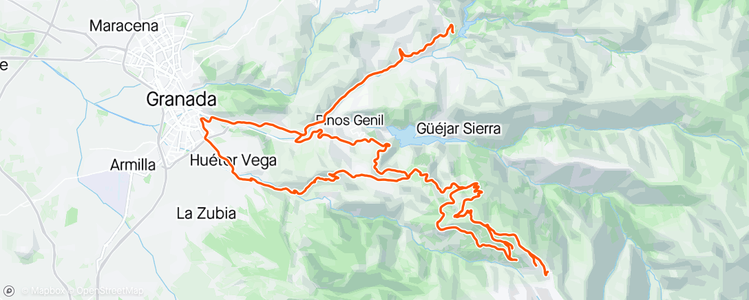 Map of the activity, Sierra Dia 20