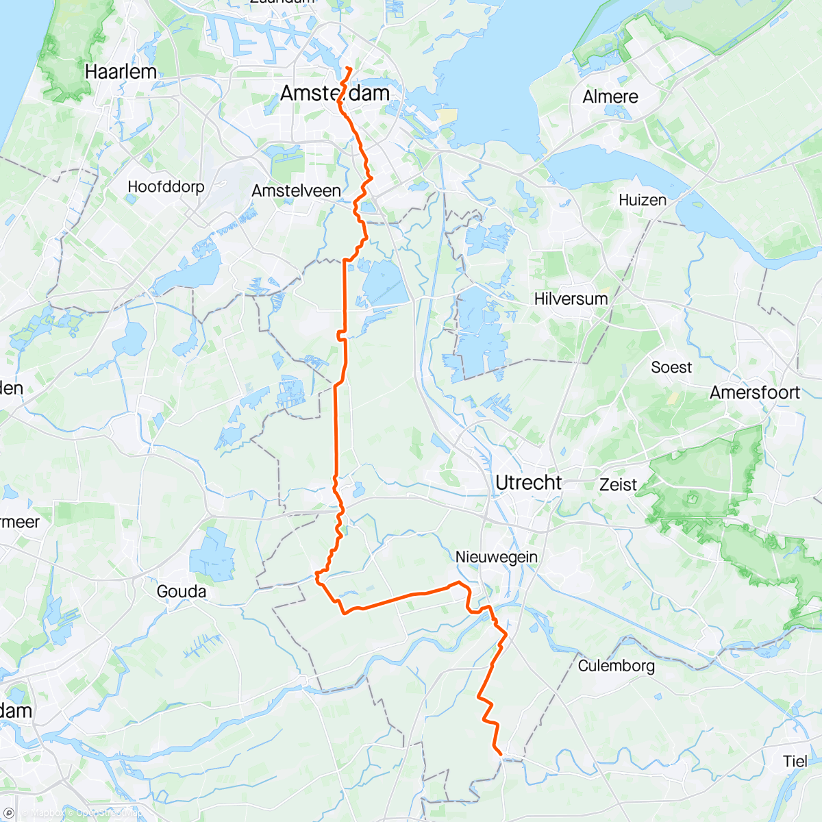 Kaart van de activiteit “Rondje fietsen dag 5”