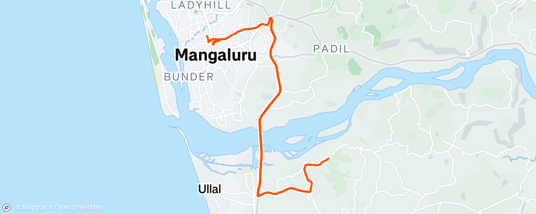 Map of the activity, Morning Ride