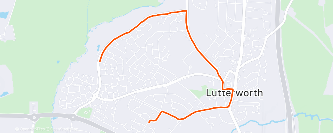 Map of the activity, Lunch Run