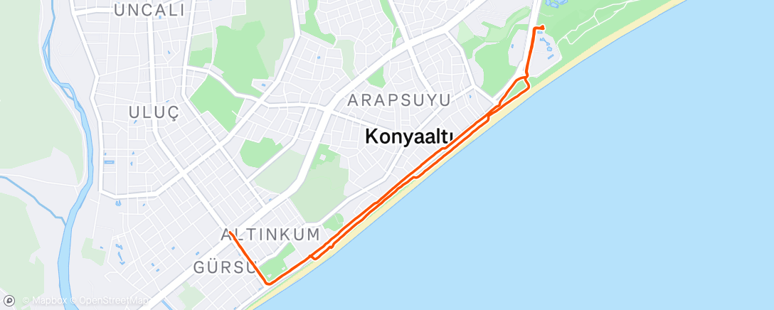 Map of the activity, 7Mehmet Walk
