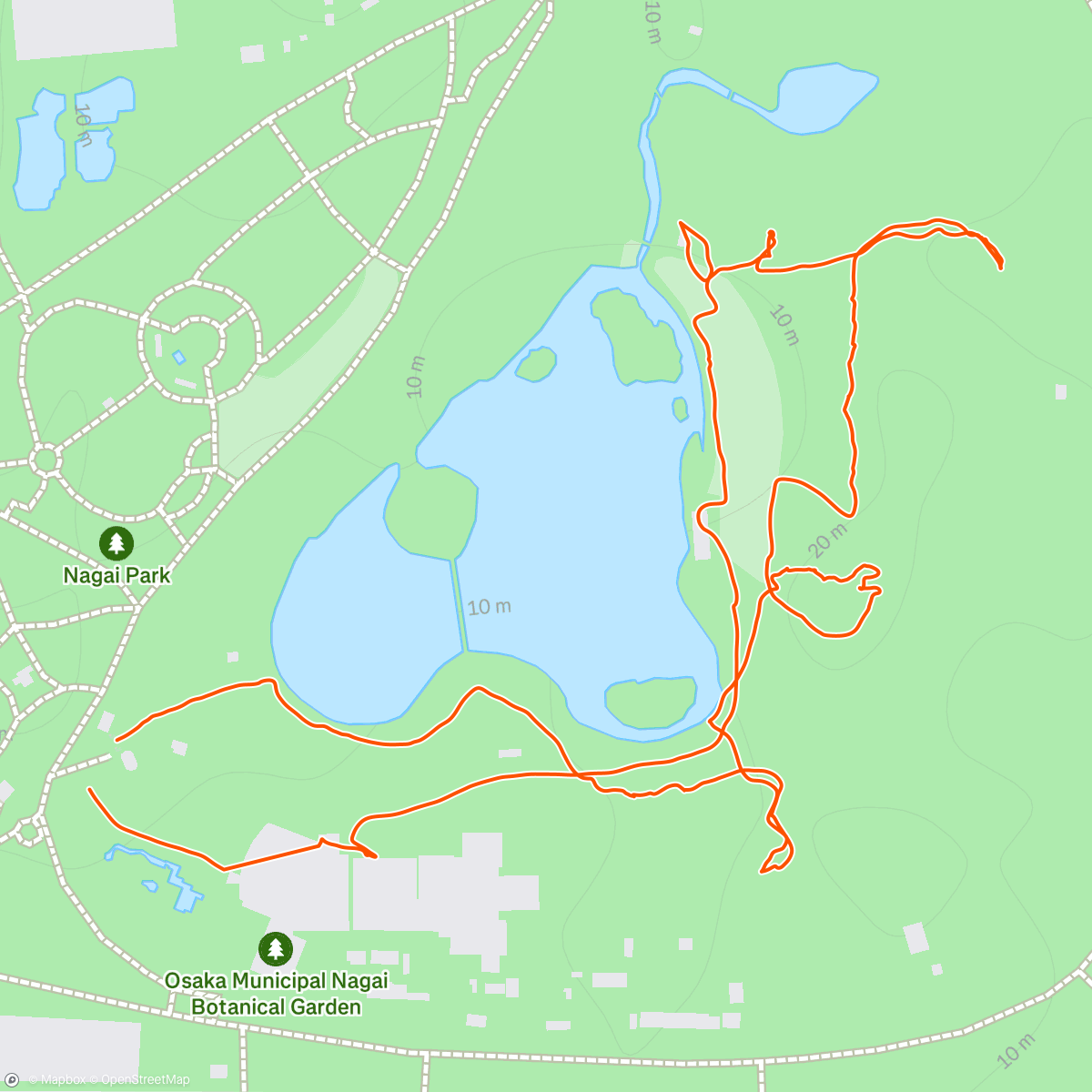 Map of the activity, Teamlabs Botanical Garden