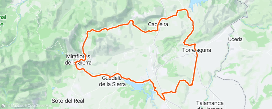 Map of the activity, Vuelta a Miraflores