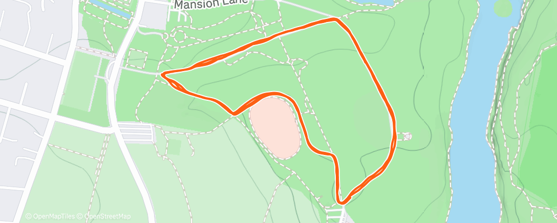Map of the activity, Morning Run