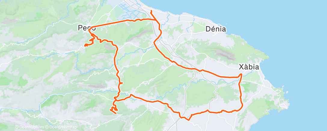 Карта физической активности (Lunch Ride)