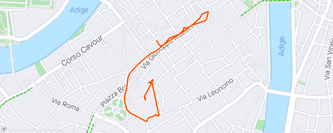 Mapa de la actividad (Verona)