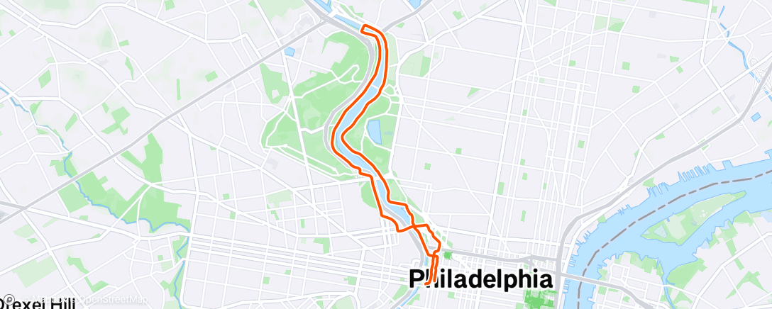 Map of the activity, Morning Run