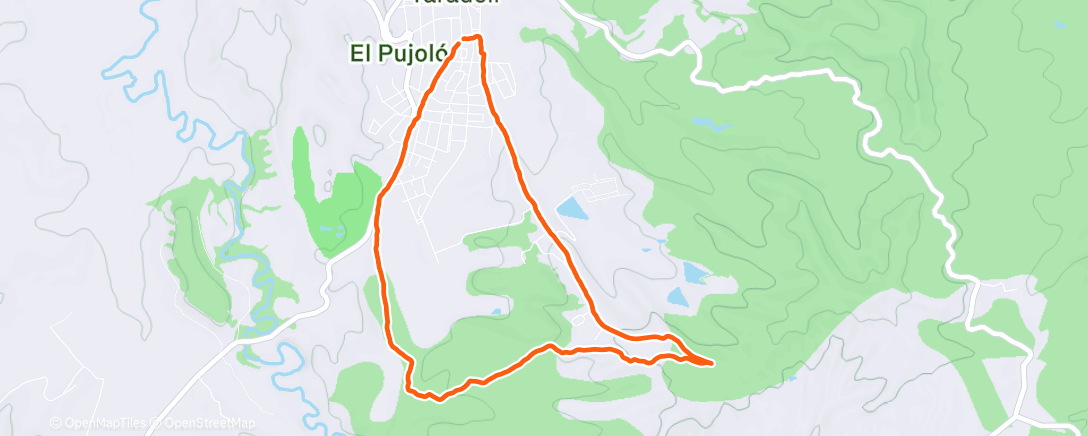 Map of the activity, Afternoon Walk