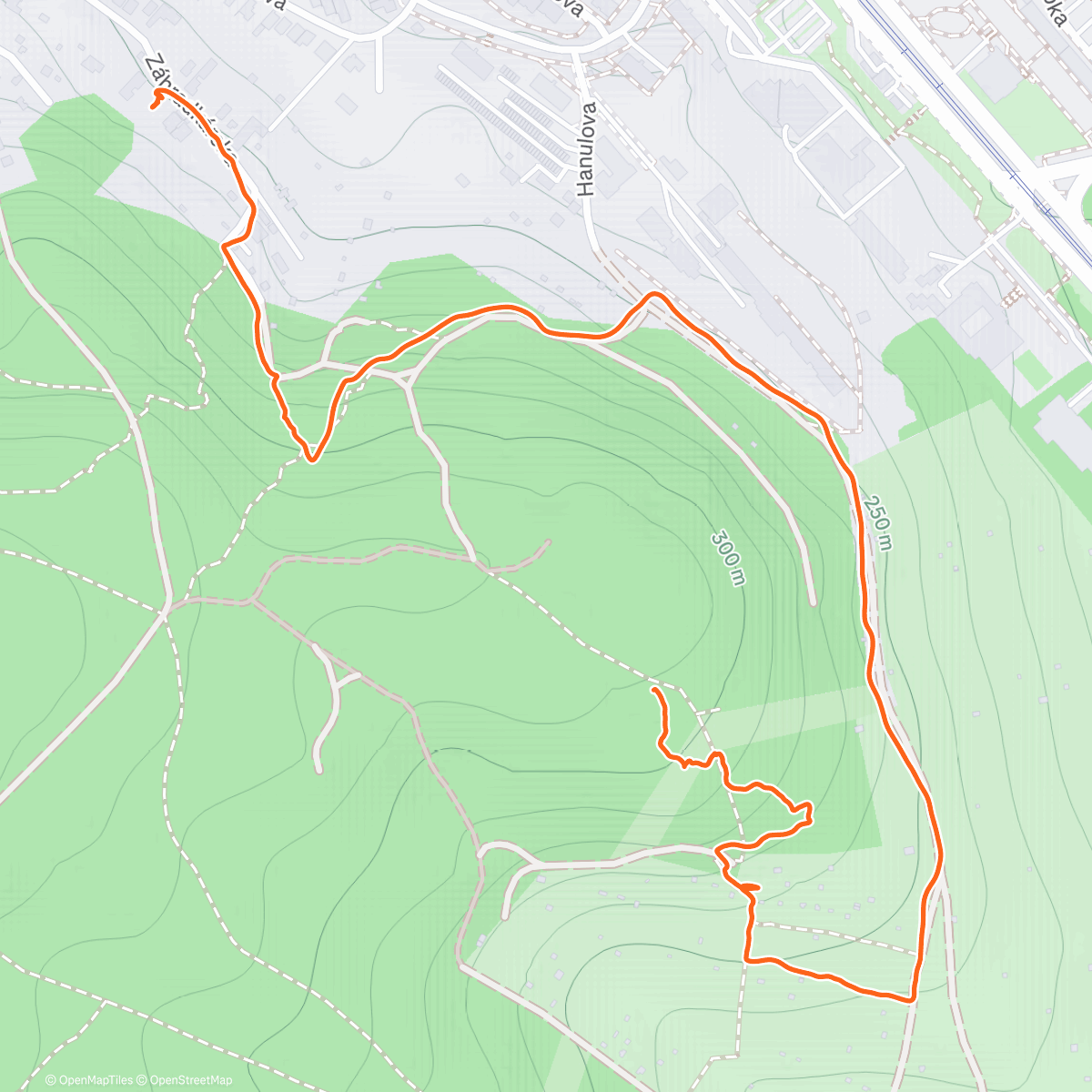 Map of the activity, Jezuitské lesy - under construction 🚧