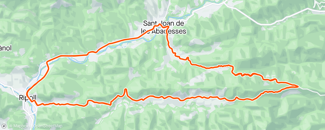 Map of the activity, Ripoll - duro duro….