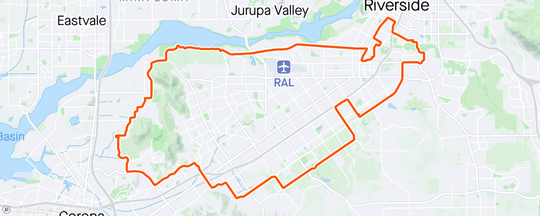 Map of the activity, Ebike Ride
