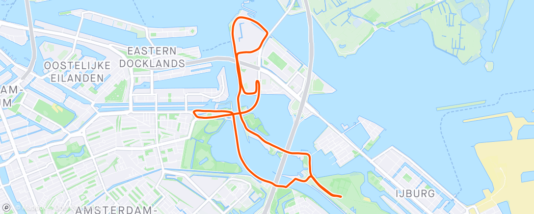 Map of the activity, Hardloop4daagse dag 1