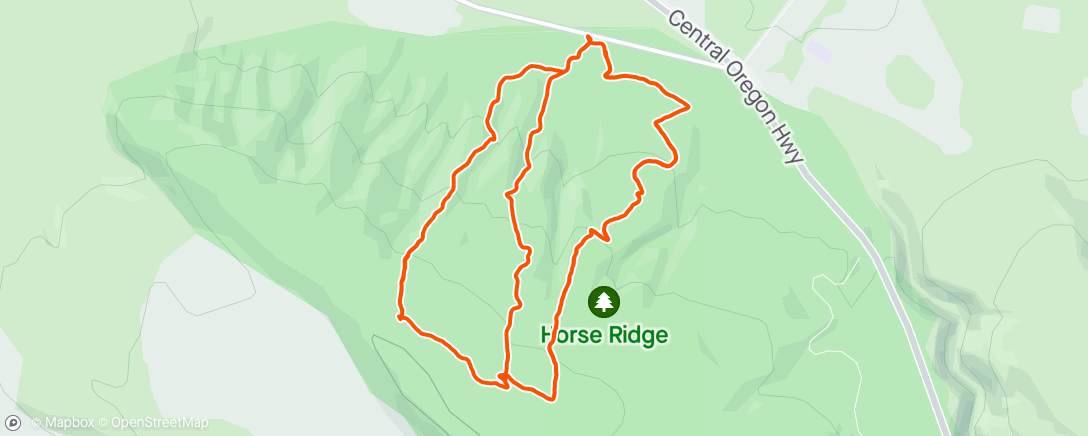 アクティビティ「Horse Ridge w Fraaands」の地図