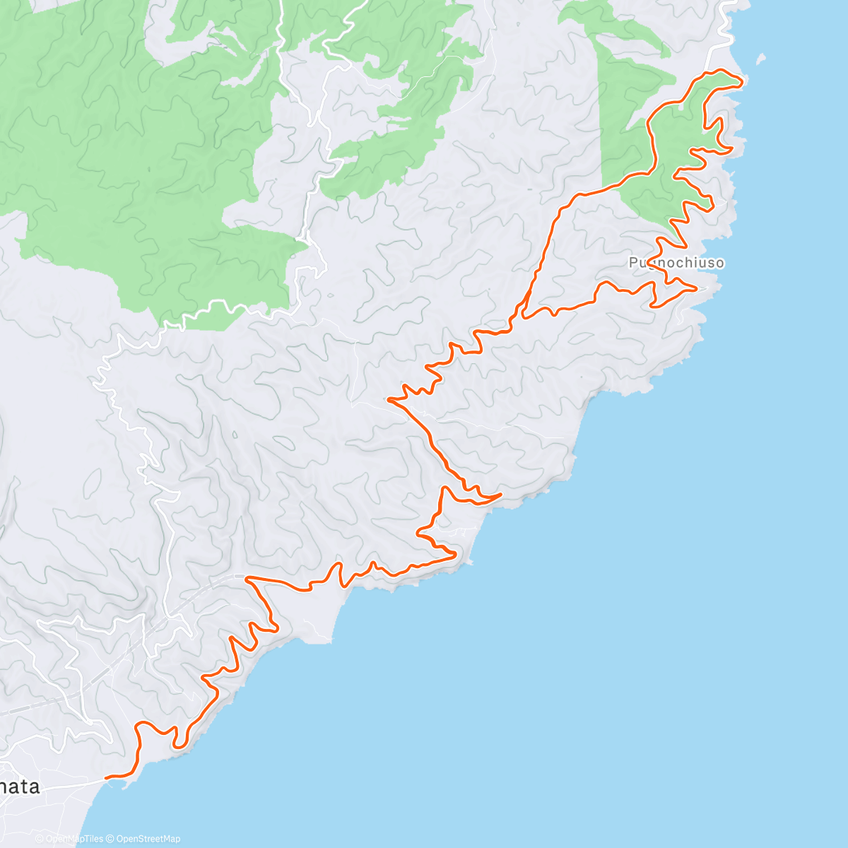 Map of the activity, Mattinata Pugnochiuso Mattinata 😊