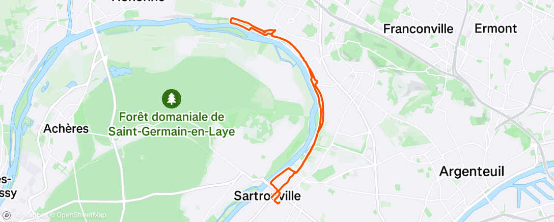 Mapa da atividade, Petite promenade avec Benoît