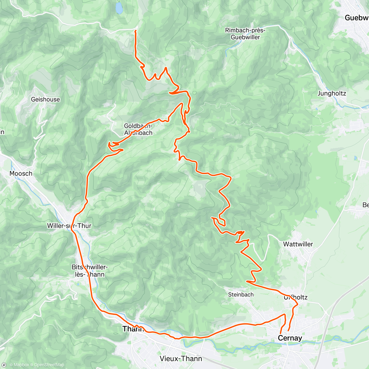 Map of the activity, Aller promener le Colnago au Big 🎈