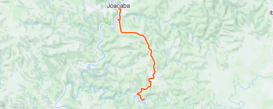 Map of the activity, Pedalada