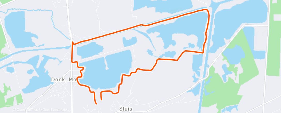 Map of the activity, Namiddagwandeling