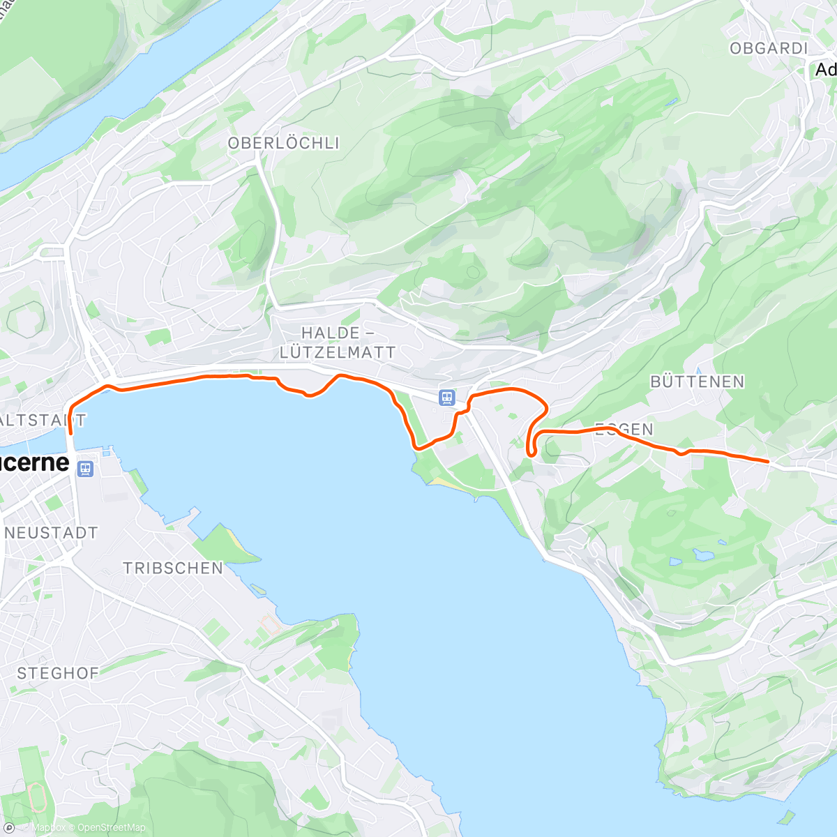 Map of the activity, Ochtendloop