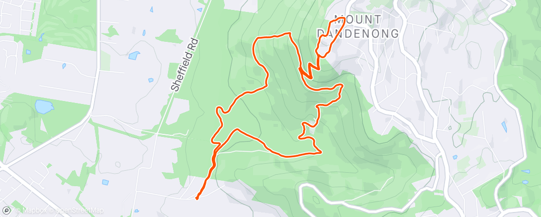 Map of the activity, Doongalla Hike.