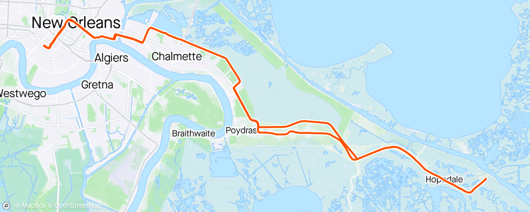Mapa da atividade, Lisa Endurance Ride