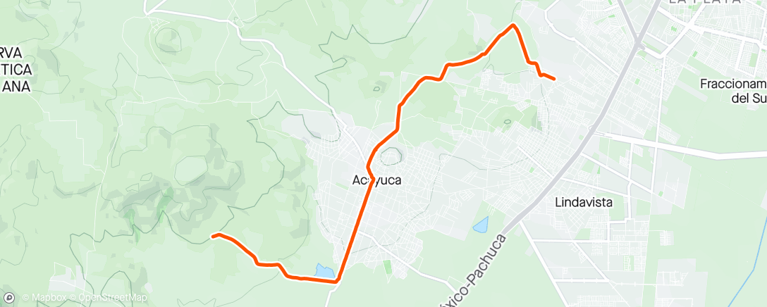 活动地图，Vuelta en bicicleta de montaña matutina