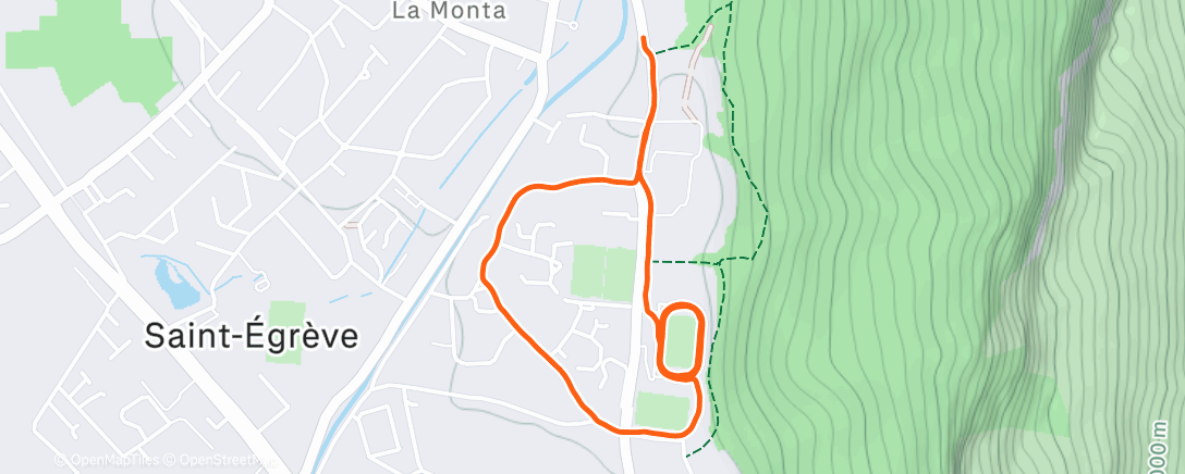 Карта физической активности (10x200m)