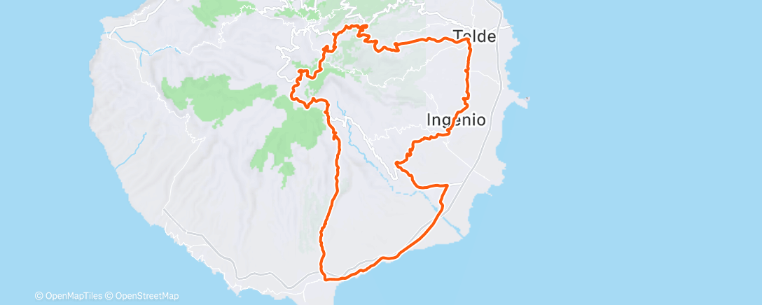 Map of the activity, Radfahren