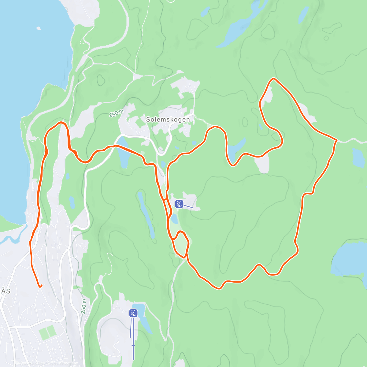 Map of the activity, Klæssisk med snowboarder’n
