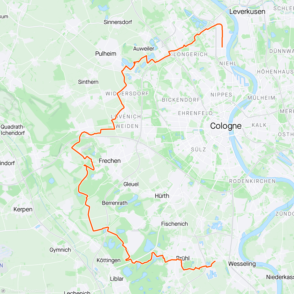 Map of the activity, Stunt-Fahrer Prüfung versemmelt