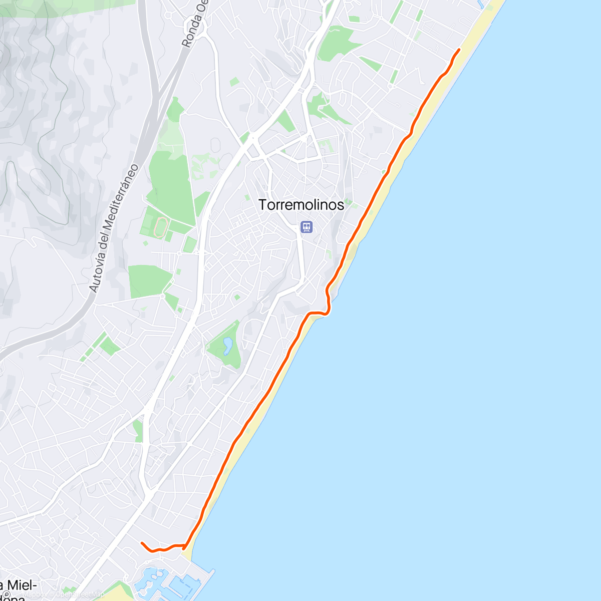 Map of the activity, Excellent run 🌴