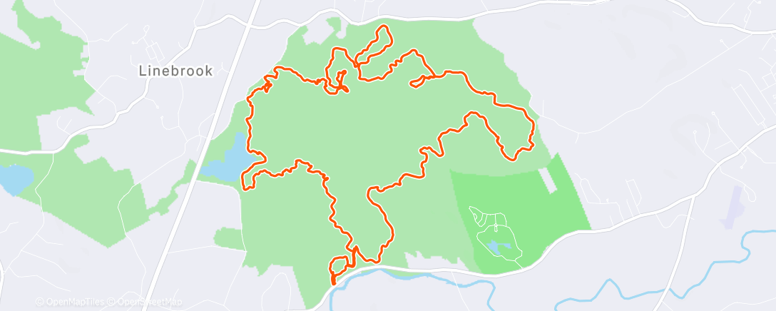Map of the activity, Morning Ride