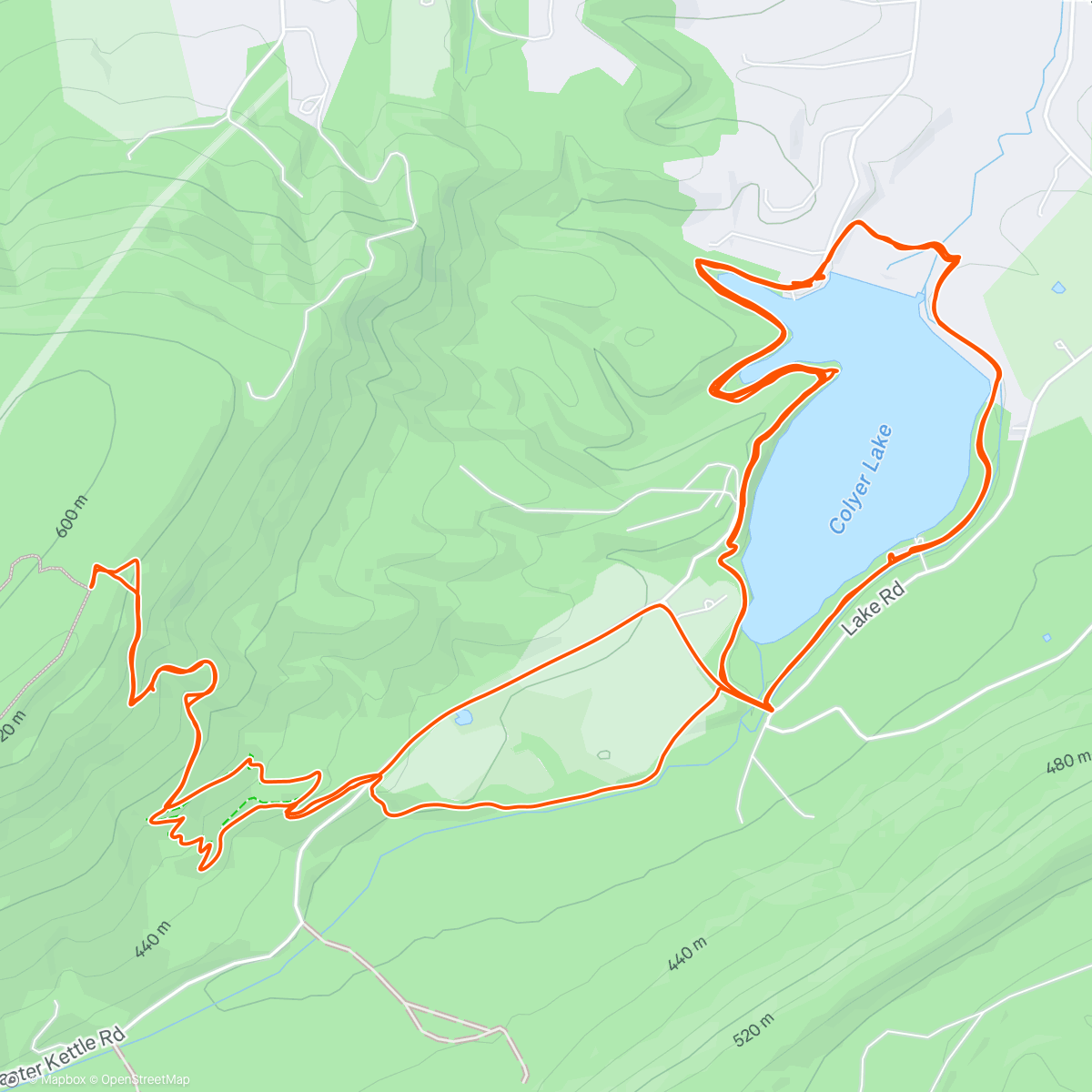 Map of the activity, Colyer Cruisin and Beer Tap Scramble