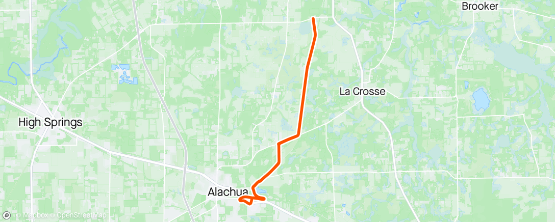 Map of the activity, First official ride on the new whip