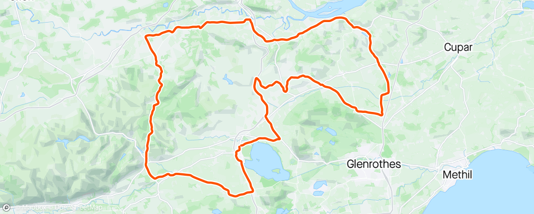 アクティビティ「Kinross Sportive Red Route」の地図