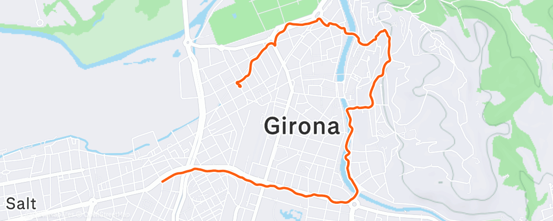 Map of the activity, Caminata de mañana